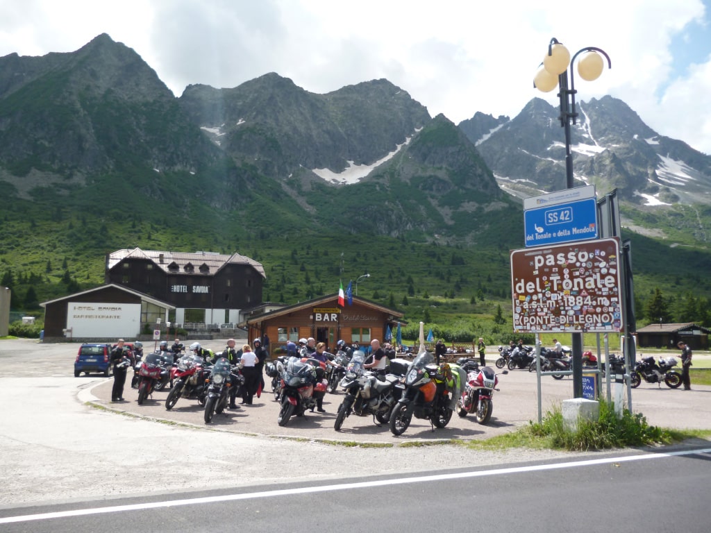 motorcycle vacations to Europe - Tonale pass