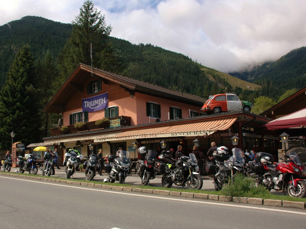 motorcycle holidays Europe, Austria, Gerlos pass, Krimml waterfalls