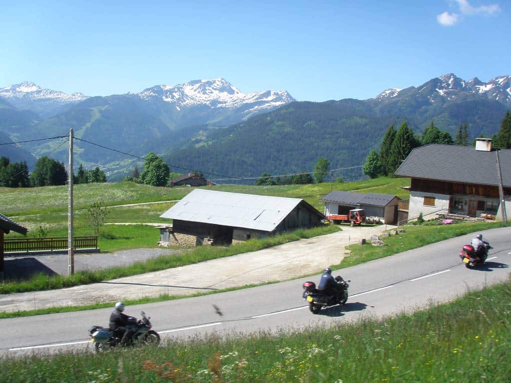 motorbike trip to Alps